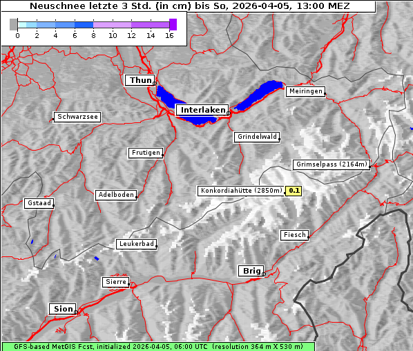 Neuschnee, 5. 4. 2026