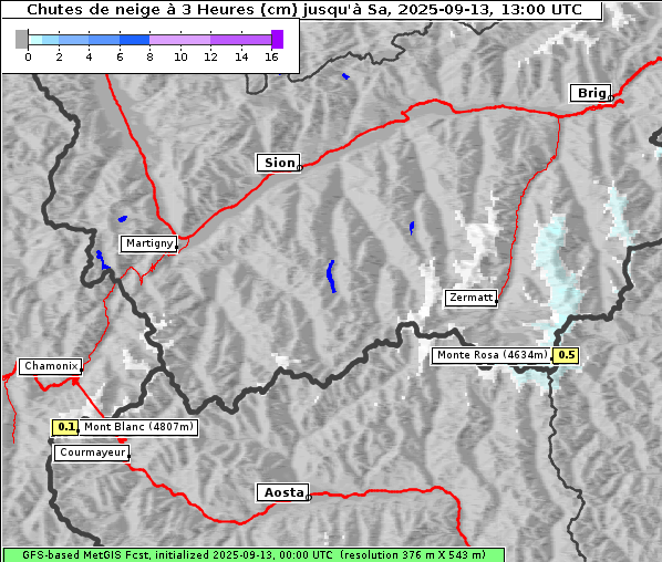 Neuschnee, 13. 9. 2025