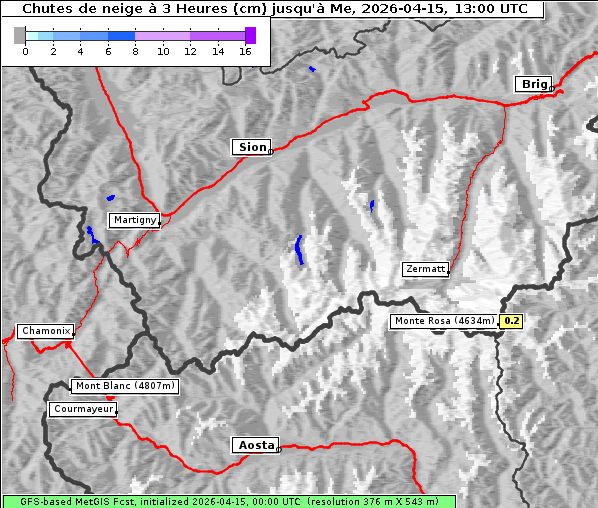 Neuschnee, 15. 4. 2026