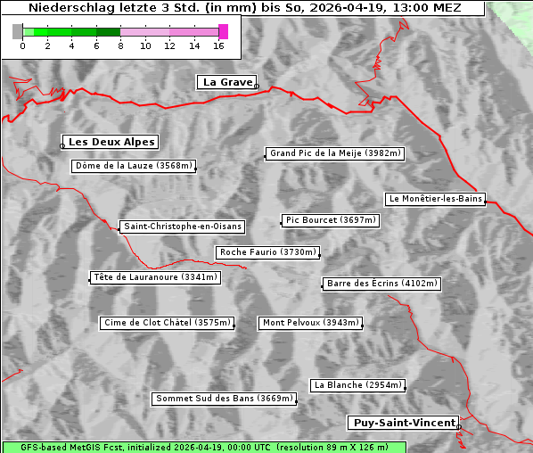 Niederschlag, 19. 4. 2026