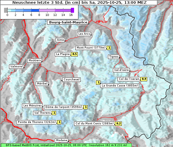 Neuschnee, 25. 10. 2025