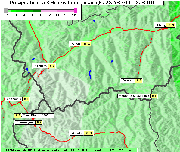 Niederschlag, 13. 3. 2025