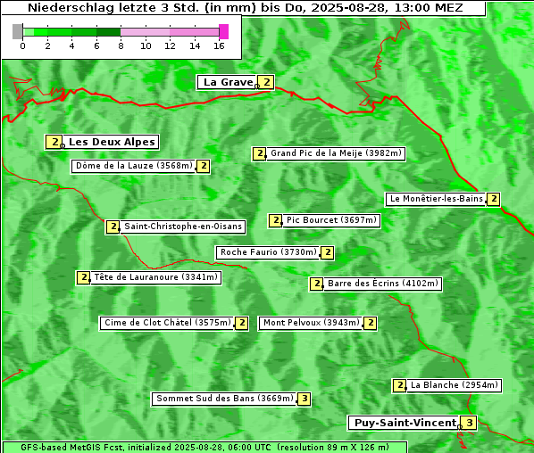 Niederschlag, 28. 8. 2025