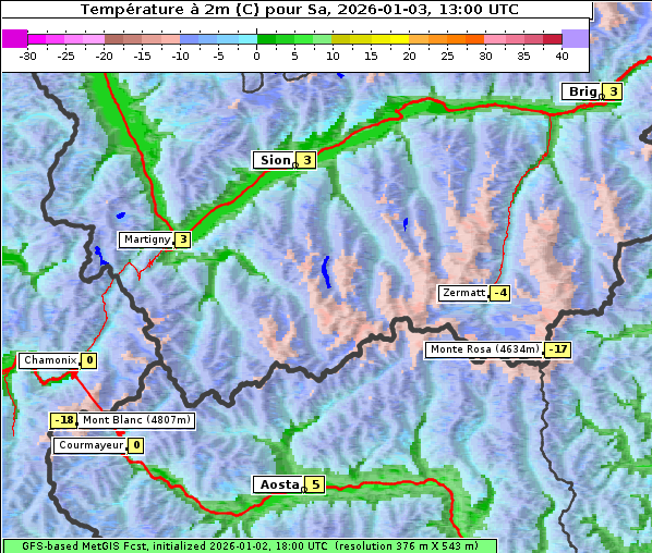 Temperatur, 3. 1. 2026