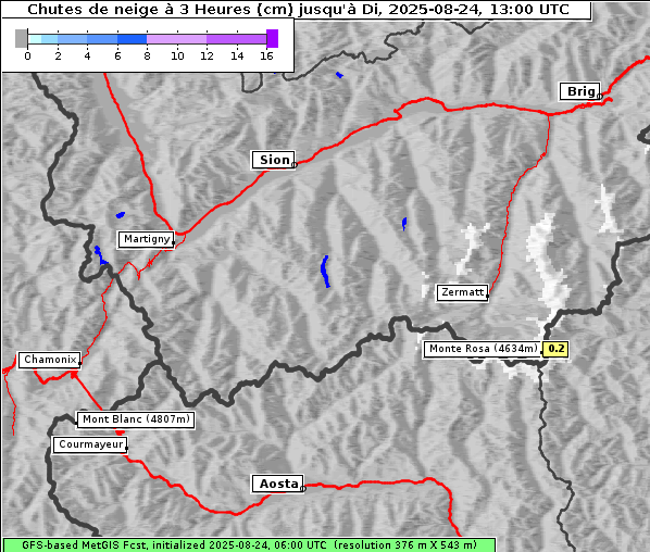 Neuschnee, 24. 8. 2025