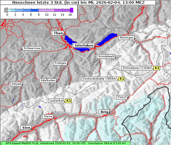 Neuschnee, 4. 2. 2026
