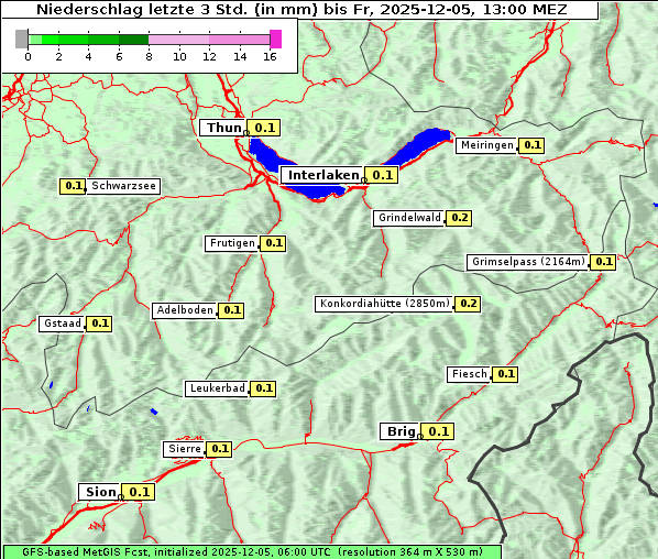 Niederschlag, 5. 12. 2025