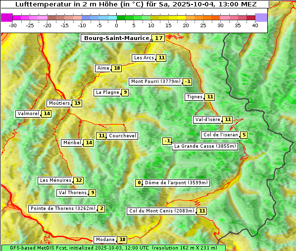 Temperatur, 4. 10. 2025