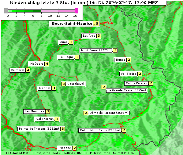 Niederschlag, 17. 2. 2026