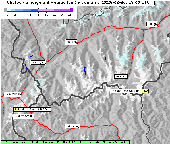 Neuschnee, 30. 8. 2025