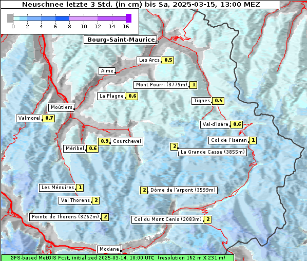 Neuschnee, 15. 3. 2025