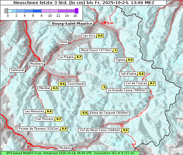 Neuschnee, 24. 10. 2025