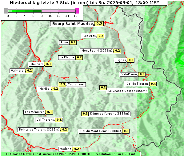 Niederschlag, 1. 3. 2026