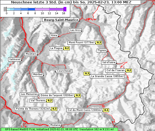 Neuschnee, 23. 2. 2025