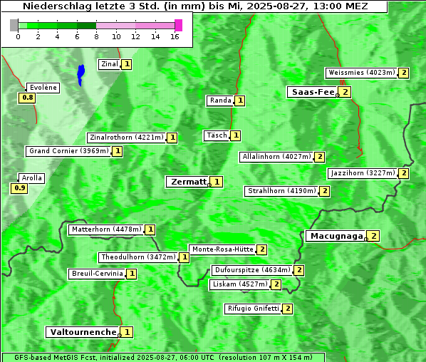 Niederschlag, 27. 8. 2025