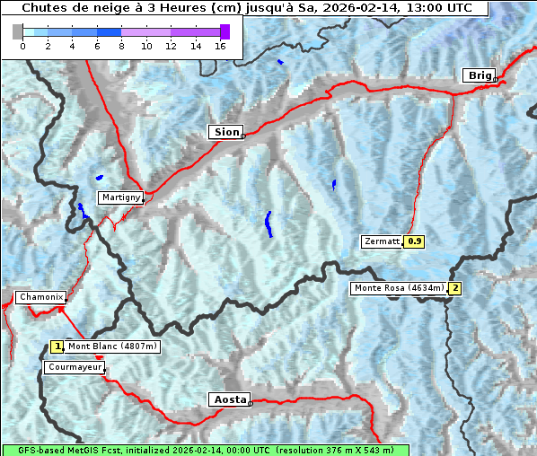 Neuschnee, 14. 2. 2026