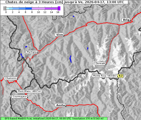 Neuschnee, 17. 4. 2026