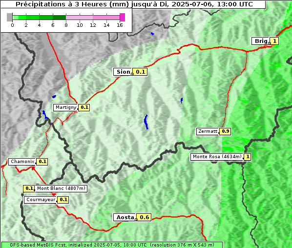 Niederschlag, 6. 7. 2025