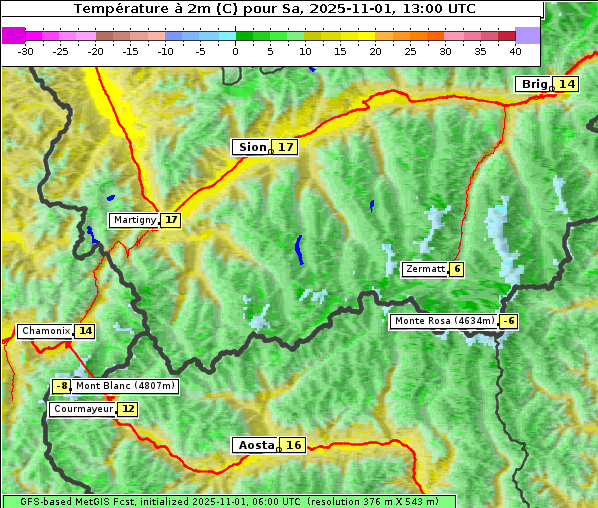 Temperatur, 1. 11. 2025