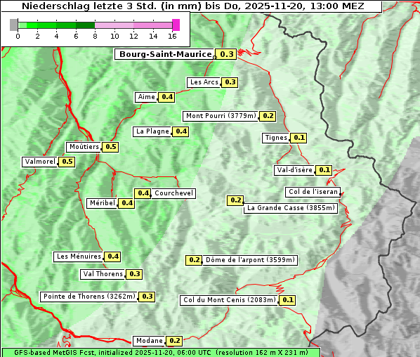 Niederschlag, 20. 11. 2025