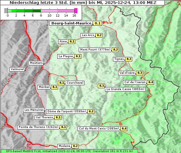 Niederschlag, 24. 12. 2025