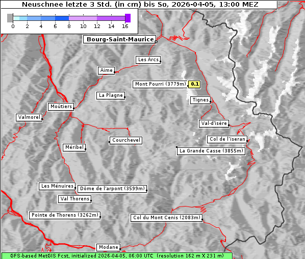 Neuschnee, 5. 4. 2026