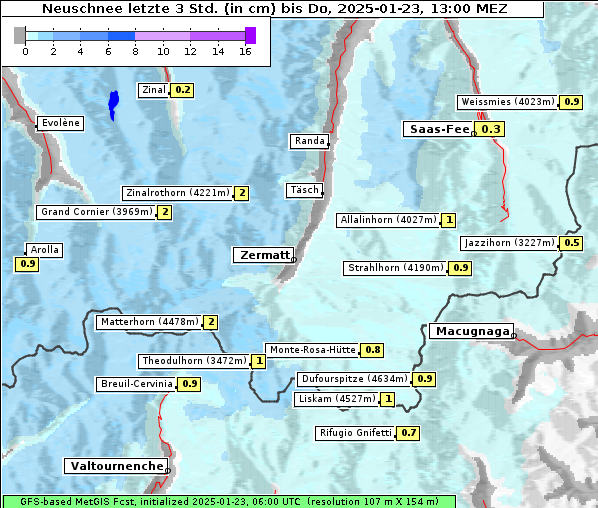 Neuschnee, 23. 1. 2025