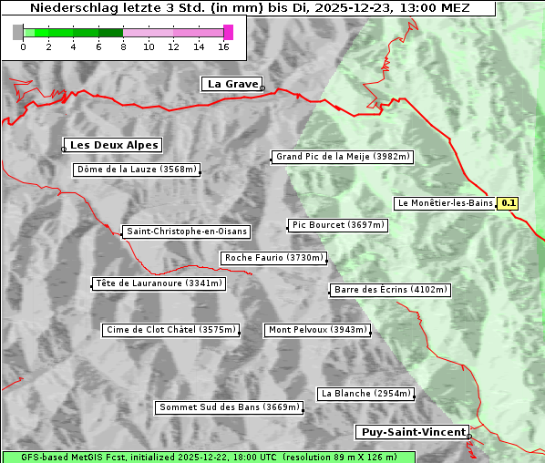 Niederschlag, 23. 12. 2025