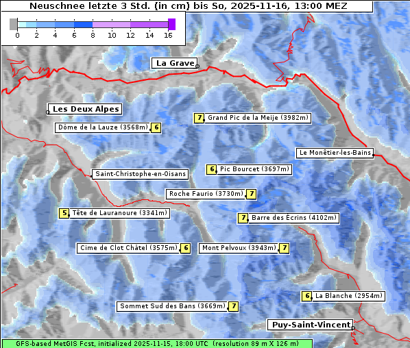 Neuschnee, 16. 11. 2025