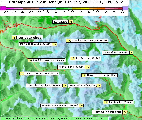 Temperatur, 16. 11. 2025
