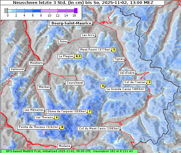 Neuschnee, 2. 11. 2025