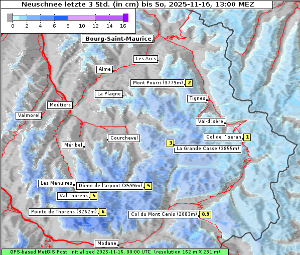 Neuschnee, 16. 11. 2025