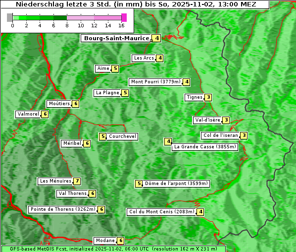 Niederschlag, 2. 11. 2025