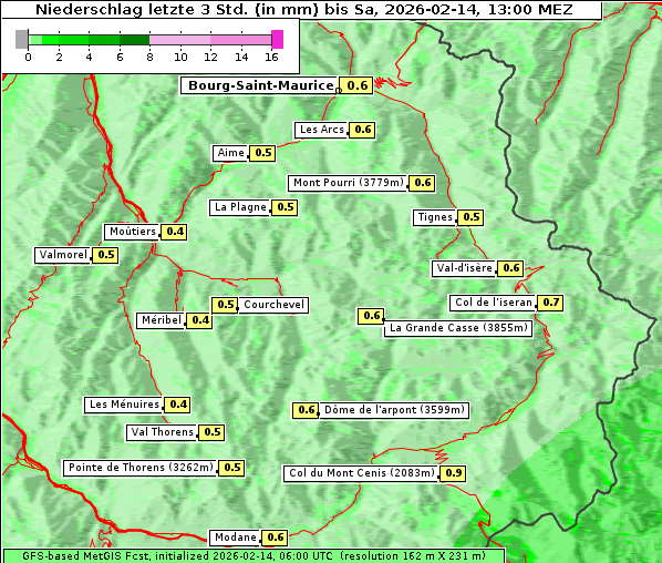 Niederschlag, 14. 2. 2026