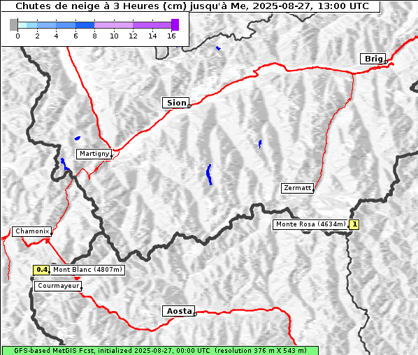 Neuschnee, 27. 8. 2025