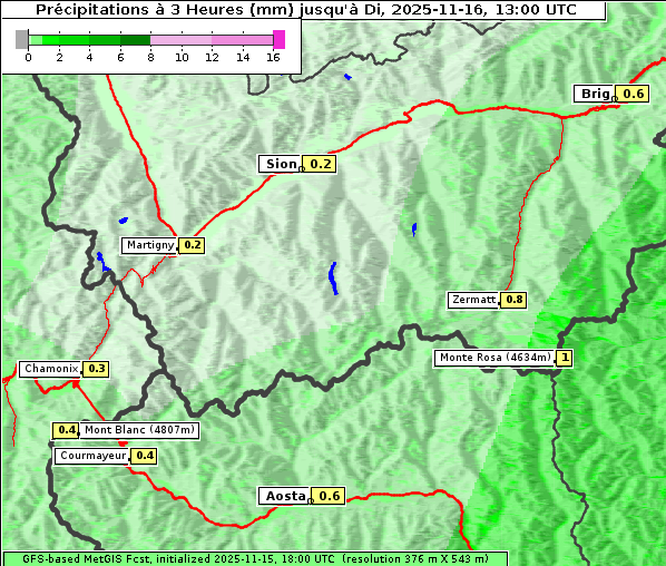 Niederschlag, 16. 11. 2025