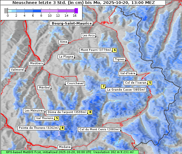 Neuschnee, 20. 10. 2025