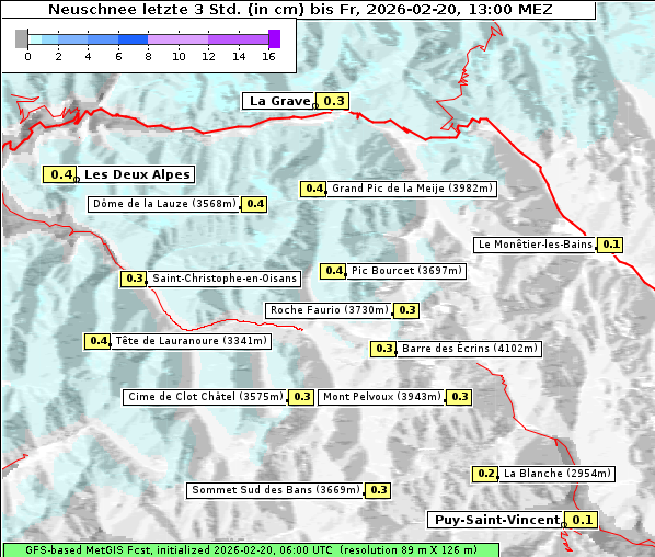 Neuschnee, 20. 2. 2026