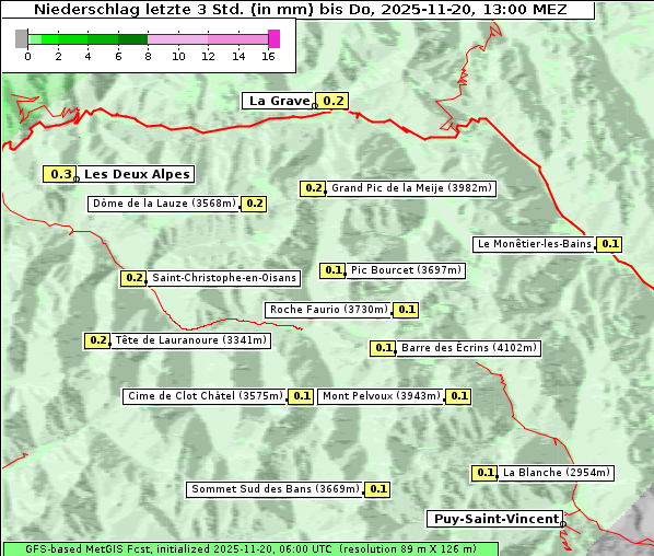 Niederschlag, 20. 11. 2025
