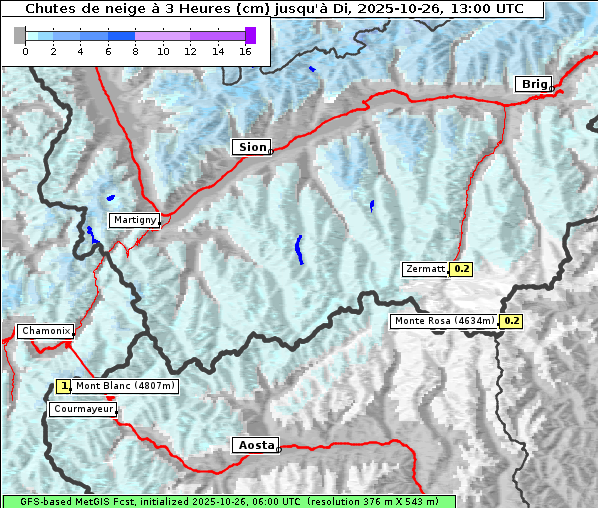 Neuschnee, 26. 10. 2025