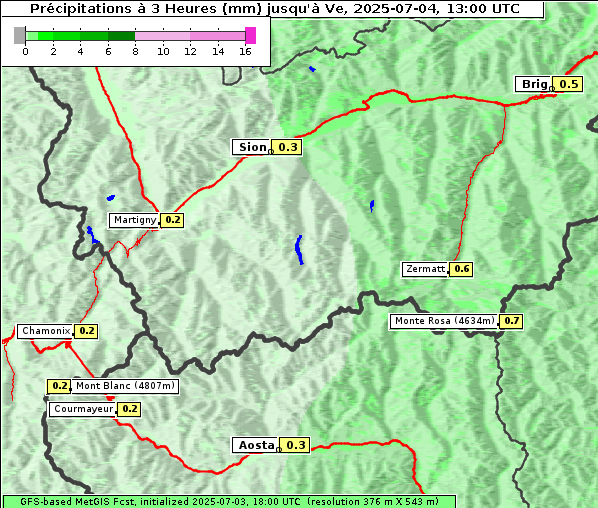 Niederschlag, 4. 7. 2025