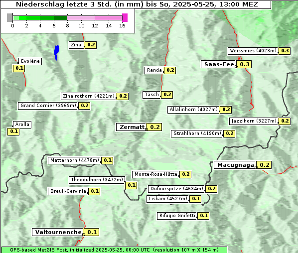 Niederschlag, 25. 5. 2025