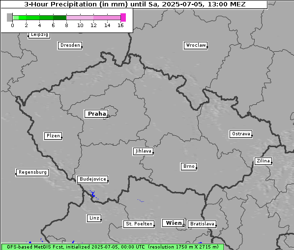 Niederschlag, 5. 7. 2025