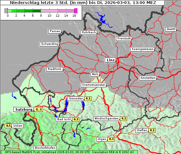 Niederschlag, 3. 3. 2026