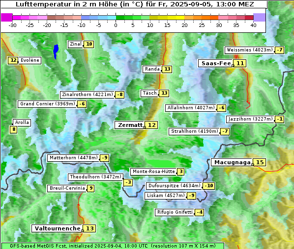 Temperatur, 5. 9. 2025