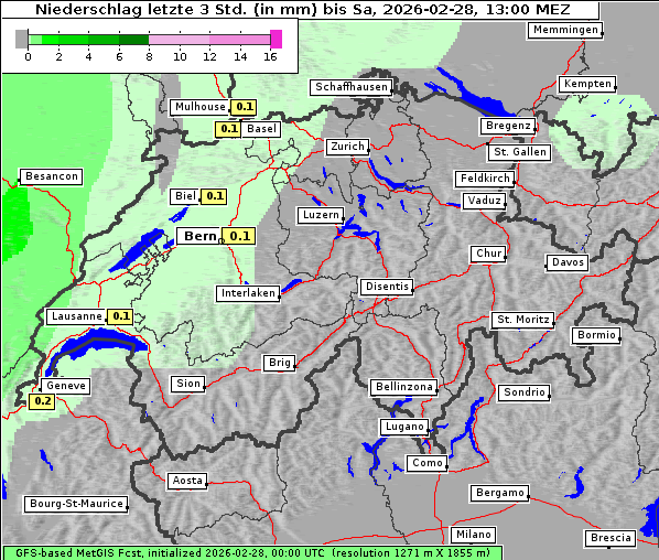 Niederschlag, 28. 2. 2026