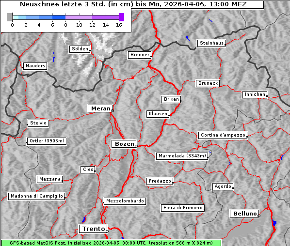 Neuschnee, 6. 4. 2026