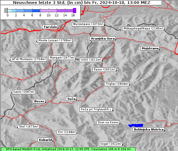 Neuschnee, 18. 10. 2024