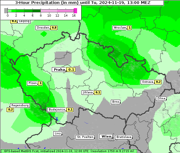 Niederschlag, 19. 11. 2024