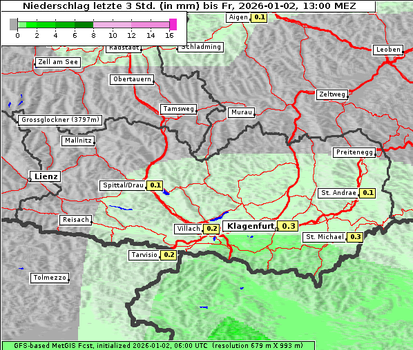 Niederschlag, 2. 1. 2026